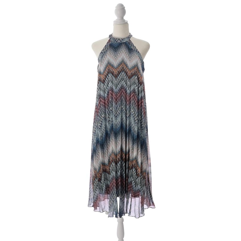 BCBGeneration Pleated Halter Midi Dress Size M - New with Tag, MSRP: $128